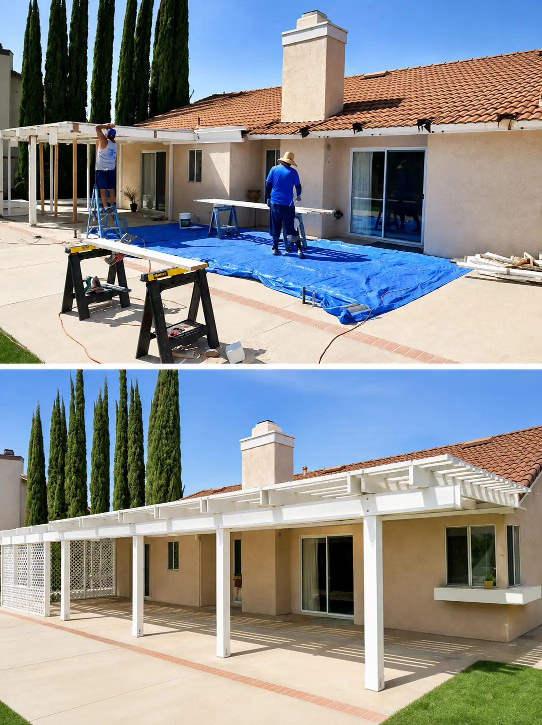 Pergola Rebuild: Before & After — Outdoor Living by Arnold Barrera Construction