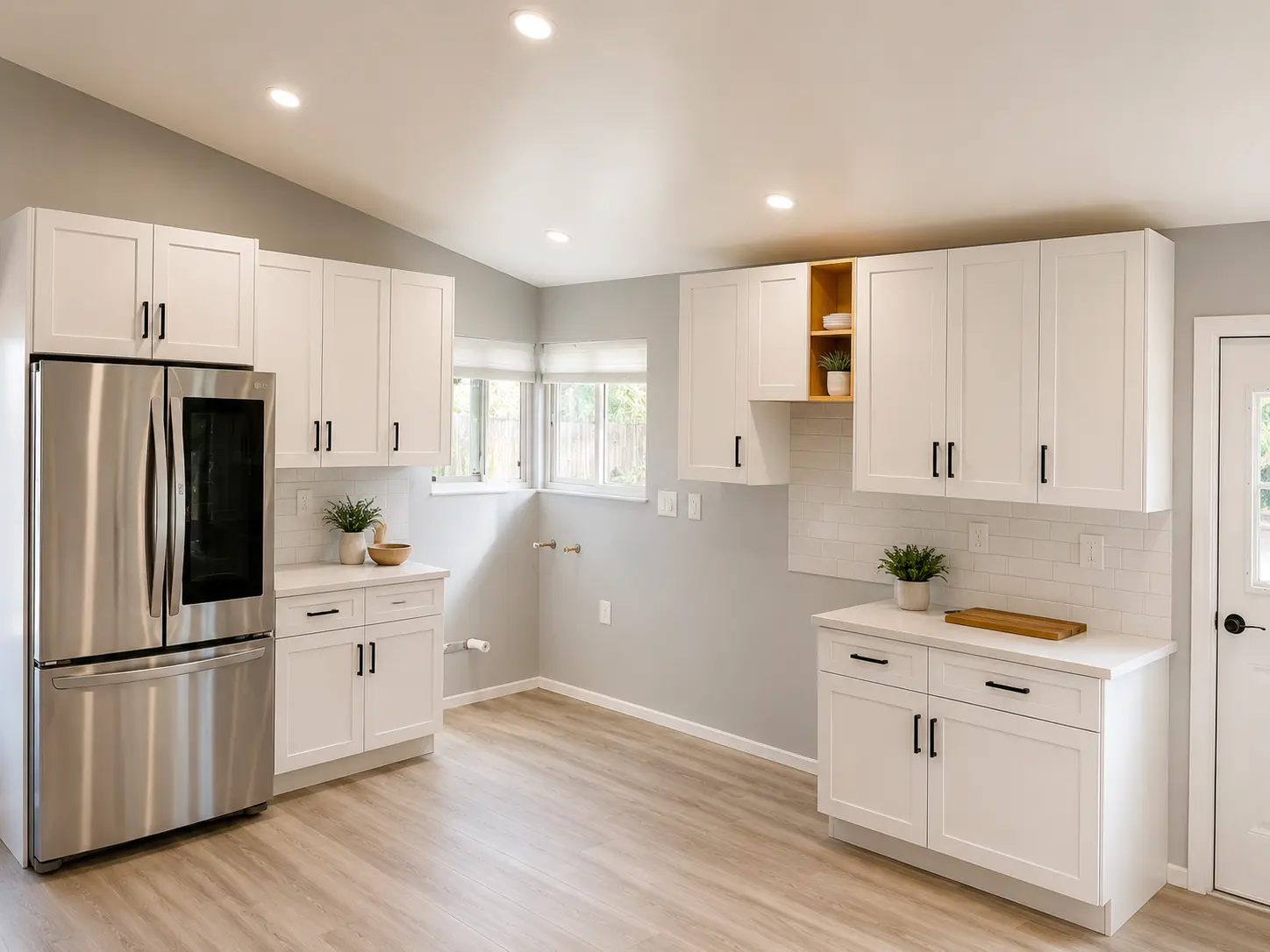 Bright White Shaker Kitchen — Kitchen Remodels by Arnold Barrera Construction