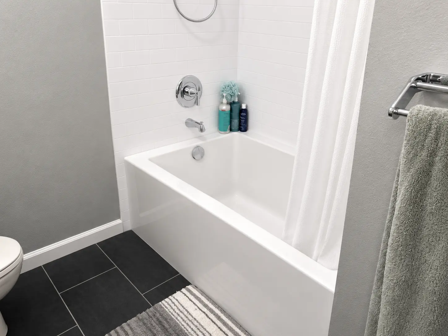 Subway Tile Tub & Shower — Bathroom Remodels by Arnold Barrera Construction